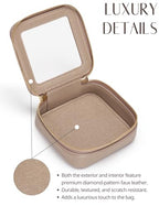 Small Makeup Pouch Clear Makeup Bag for Purse Travel Mini Bag for Women for Essentials Cute Cosmetic Case Traveling Small Toiletry Bag Portable Mini Pouch for Car Organizer Bag Gold (Gold / Mini Chic)