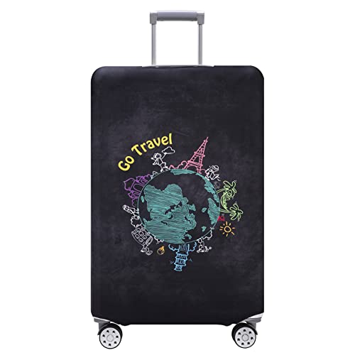 Travelkin Luggage Covers For Suitcase Tsa Approved Suitcase Cover Protector (Go Travel-Green / S)
