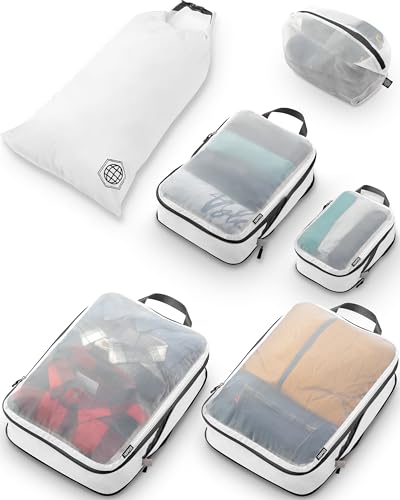Large Compression Packing Cubes with Mesh 6 (White)