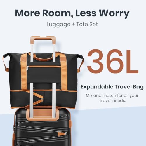 Expandable Carry (Black / Carry On Set (14in/20in/DB/TB))