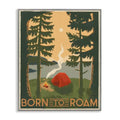 Born to Roam Phrase Rustic Forest Camping Tent'
