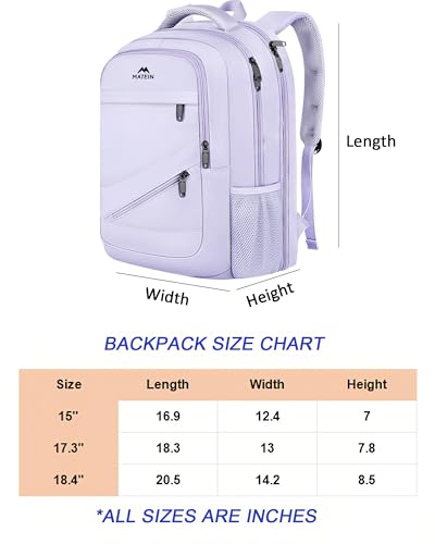 Extra Large Laptop Backpack for Women (Purple / 18 Inch)