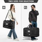 Travel Bag for Men Women (Black / X-Large)