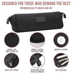 Hair Tools Travel Bag and Heat Resistant Mat 17" (Black)
