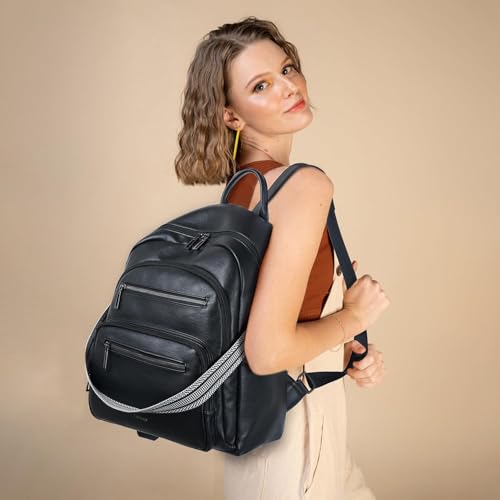 Backpack Purse for Women Laptop Backpack (Style1-black)