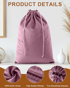 2 Pcs Shoe Bags for Travel (Parfait Pink / 17.3"x12.6")