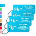4PCS Personalized Luggage Tag (Lake Blue / Small)