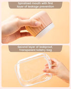 Travel Containers for Toiletries 4 Pack (3 oz / Apricot)