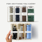 Parcel Clear Travel Kit with Zipperless Magnetic Closure (Ink / Small)