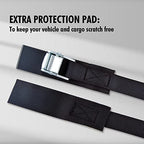 1" x 15 ft Cam Buckle Straps (4 PK / Black)
