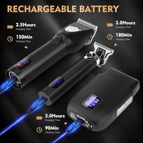 Professional Hair Clipper Set for Men (Black-978)