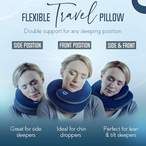 Travel Neck Pillow for Airplane (Nude / Large)