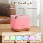 Essential Oil Diffuser for Home with Top 6 Essential Oil Sets (Golden)