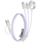 1Pack Travel Essentials for Apple Watch Charger (Purple / 1Pack-4FT)