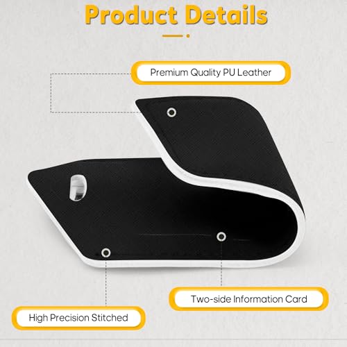 2 Pack Luggage Tags for Suitcases Airplane Travel Essentials (Cross Black)