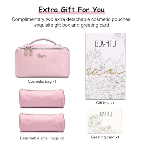 Travel Makeup Bags for Women (L09 Violet)
