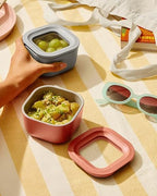 Mini Square Food Storage Container (Navy / 1.75 Cup Container (1x))