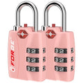 Open Alert TSA Approved Luggage Locks (Pink 2PK)