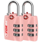 Open Alert TSA Approved Luggage Locks (Pink 2PK)