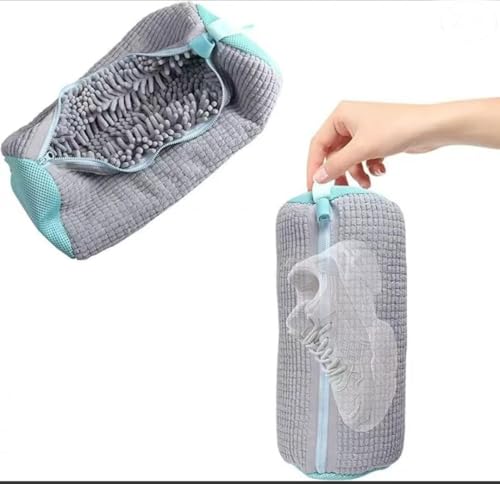 2Pcs Shoe Washing Machine Bag Laundry Shoe Bags for Washing Machine (Grey-2Pcs)
