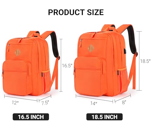 36L Backpack for College (Tangerine / 18.5 Inch)