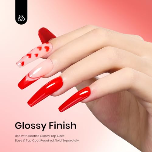 Beetles Red Gel Polish (C - Creme Red | Scarlet Red)