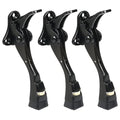 3 Packs Heavy Duty Kickdown Door Stopper (Black / 4 inch x 3pack)