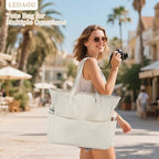 Large Beach Bag for Women (Khaki)