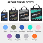 Microfiber Travel Towel (Navy Blue / 24"×12" Single)