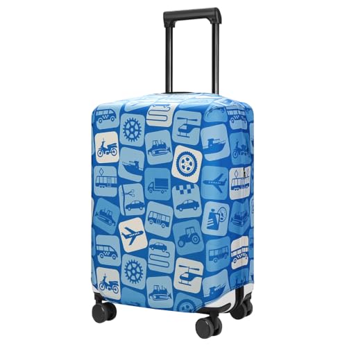 Travel Luggage Cover Suitcase Protector Fits 31 (Travel Mark / XL)