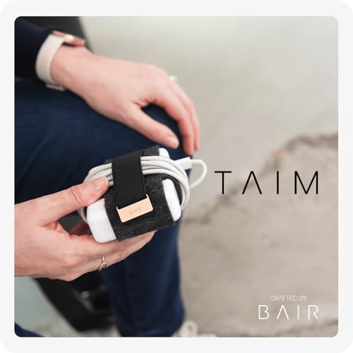 TAIM Premium Charging Cable Organizer Case (Large: Fits 140w, 96w, 87w, 67w, & 61w adapters)