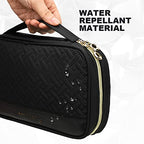 Travel Jewelry Case Organizer for Necklace & Earrings (Black)