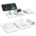 3 in 1 Magnetic Wireless Charger for Apple Multiple Devices (1 Pack White)