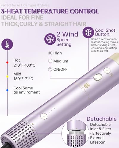 Hair Dryer Brush 7 (Purple)