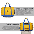 Duffel with Utility Pouch (Yellow and blue)