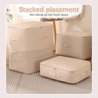 3PCS XL Ultra Space Saving Bags self compression organizer bags space saver bags for comforters storage bag organizer for blankets bedding clothes (Blue-3PCS)
