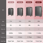 Hardside Expandable Zipper Luggage (19 inch / Rose Gold)