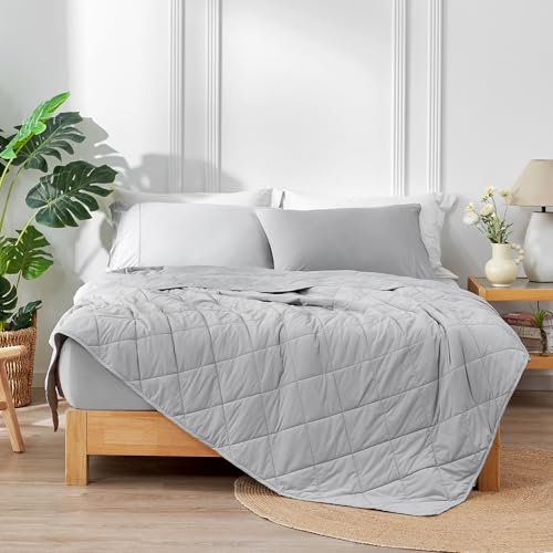 Cooling Blanket for Hot Sleepers King Size (Cool Grey / King (108" x 90"))