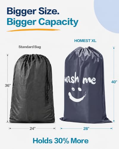 2 Pack XL Wash Me Travel Laundry Bag ((2 Pack - Wash Me) Grey)