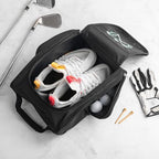 Embroidered Golf Shoe Bag Men Women Handle Strap Personalized Name Golf Shoes Carry Bag With Side Storage Pack Customized Birthday Gifts For Father Son Mother