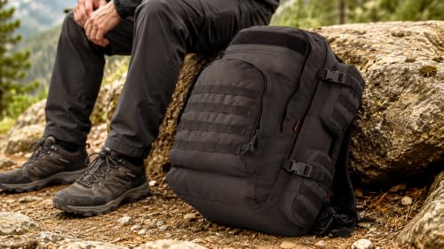 Large Tactical Backpack Bag For Hiking (Black)