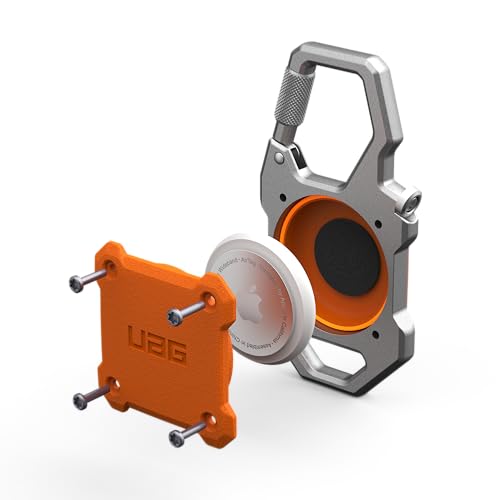 UAG Monarch Case for AirTag (Orange/Silver)
