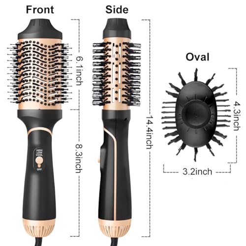 Hair Dryer Brush Blow Dryer in One Step (Golden / L)