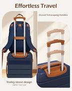 Luggage Sets with Spinner Wheels (3 piece set(BP) / NAVY)