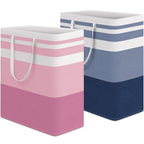 2 Pack Laundry Baskets (100L / Blue+Pink)