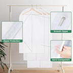 Translucent Garment Bags for Hanging Clothes