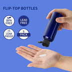 3.4 oz Travel Bottles for Toiletries (Blue)