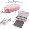 2IN1 Hair Tools Travel Bag with Heat Resistant Mat for Shark Flexstyle (Large / Pink)