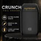 Crunch Waterproof Double Foil Shaver for Men STF602 (Black)