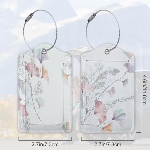 Set of 2 Watercolor Flowers (Watercolor Flowers, Paisley Rose)